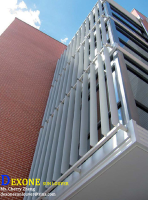 Vertical louvers aluminum used for facade curtain wall